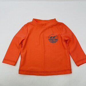 Carters Just One You Baby Boys Size 6 Months Long Sleeve Swim Rash Guard Top 831